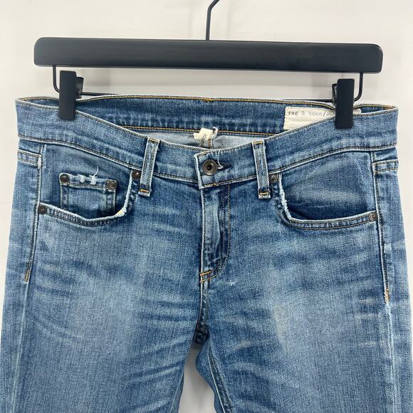 Rag & Bone Tomboy Jeans in West Village Womens 26 Blue Denim - Picture 4 of 7